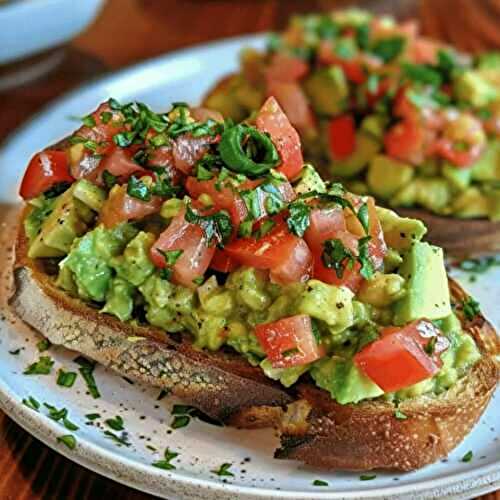 Bruschetta à l’Avocat – Recette fraîche