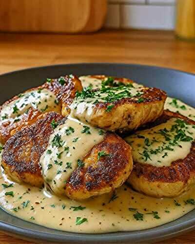 Escalopes de Poulet Sauce Crémeuse