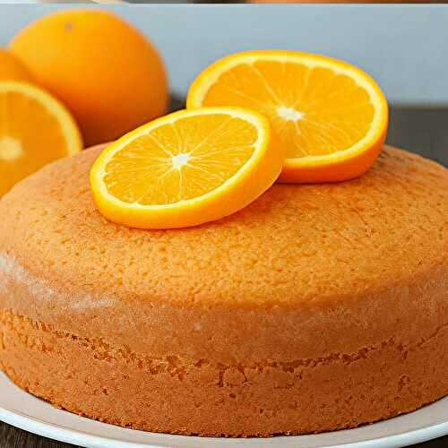 Gâteau Éponge à l’Orange (léger, moelleux et parfumé)