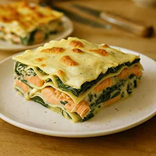 Lasagnes au Saumon et aux Épinards avec Béchamel Citronnée : Recette Gourmande