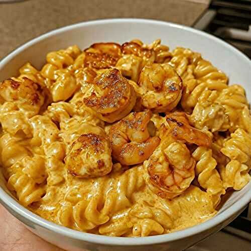 Pâtes crémeuses aux crevettes à l’italienne
