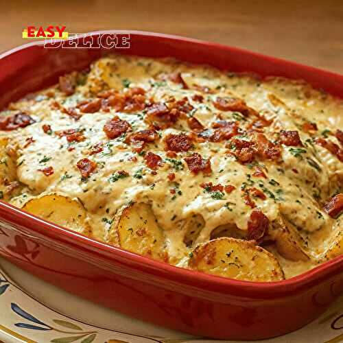Pommes de Terre au Fromage, à l’Ail et au Bacon : Recette Gourmande et Facile
