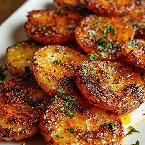 Pommes de terre croustillantes à l’ail et au beurre