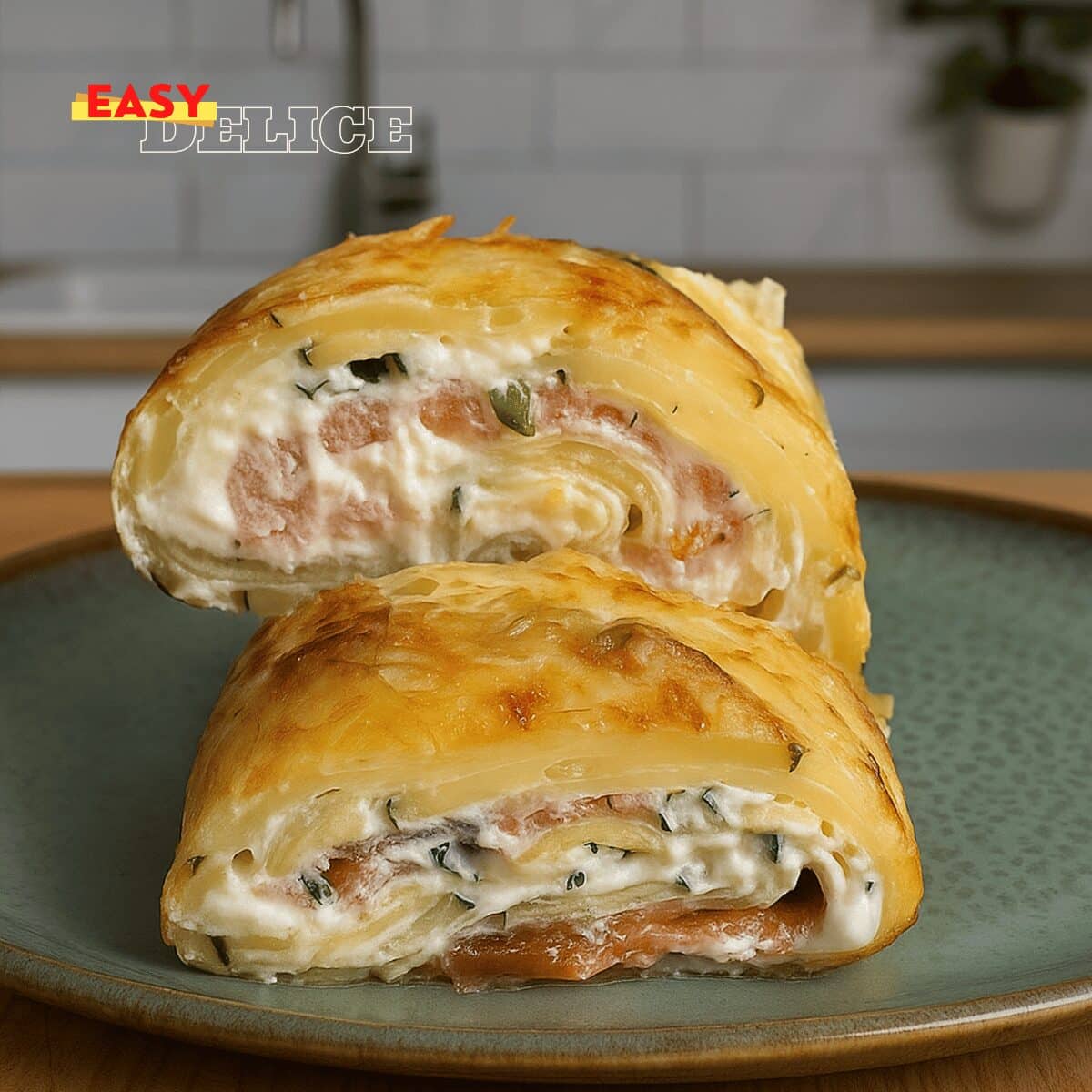 Roulé de Pommes de Terre au Saumon Fumé