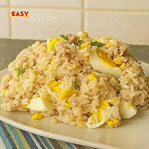 Salade de Riz au Thon et aux Œufs