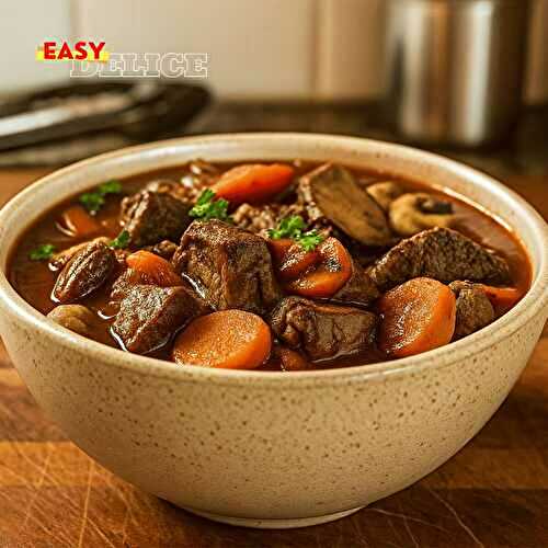 Bœuf bourguignon express fondant : prêt en un temps record !
