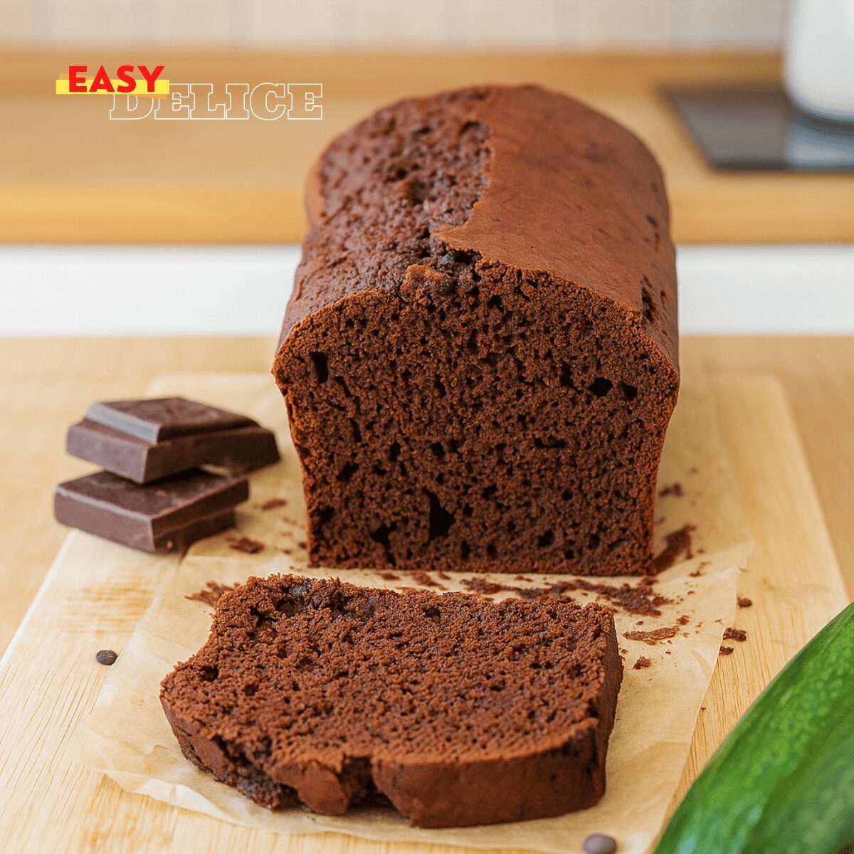 Cake chocolat & courgettes (sans beurre)