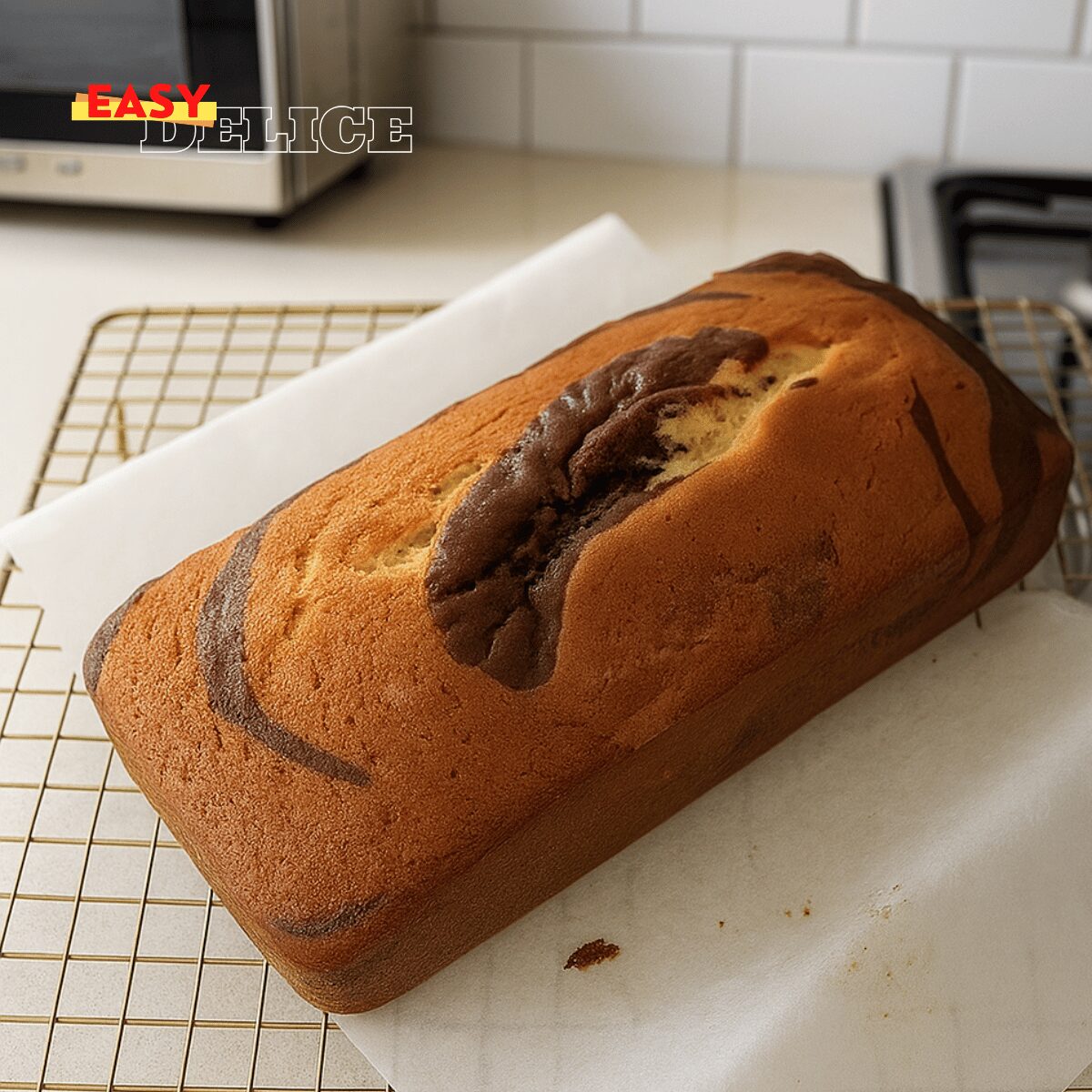 Cake marbré au chocolat — ultra moelleux (pour 6 personnes)