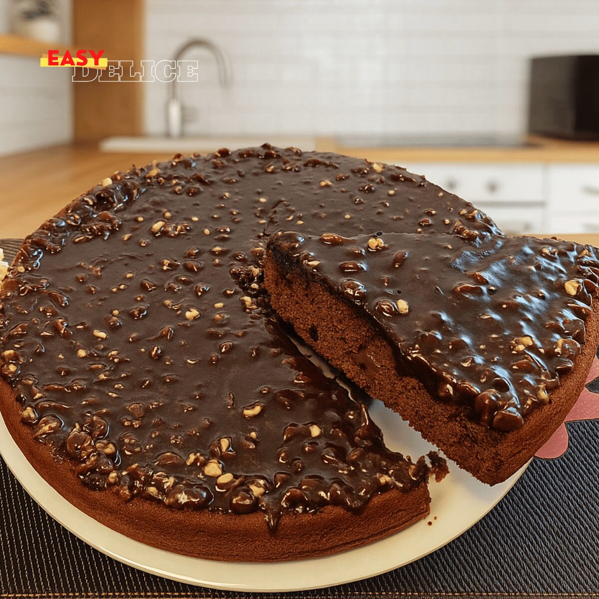 Gâteau au chocolat maison au yaourt