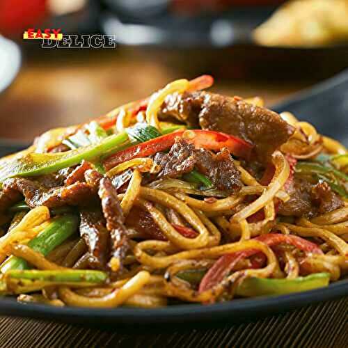 Nouilles Chinoises au Bœuf et aux Légumes