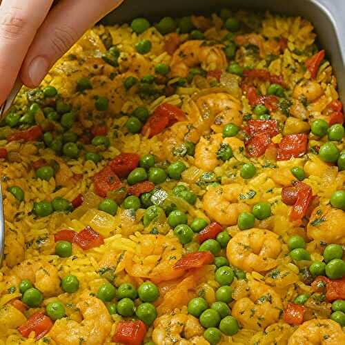 Riz aux Crevettes au Four