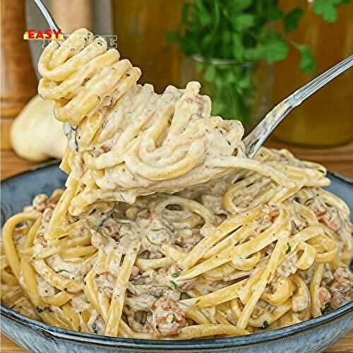 Spaghetti aux Saucisses & Crème de Pecorino