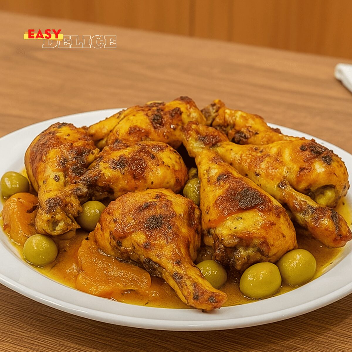 Tajine de Poulet aux Olives et Citron Confit