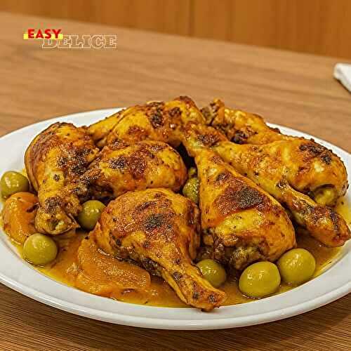 Tajine de Poulet aux Olives et Citron Confit