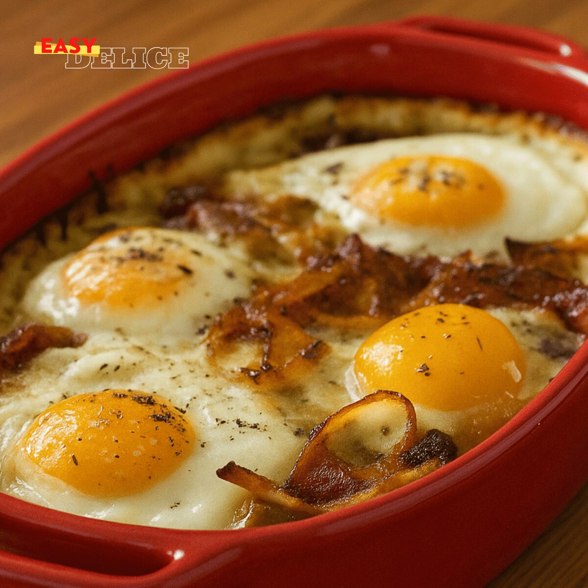Œufs gratinés crème oignons  : le gratin qui fait fondre les cœurs !