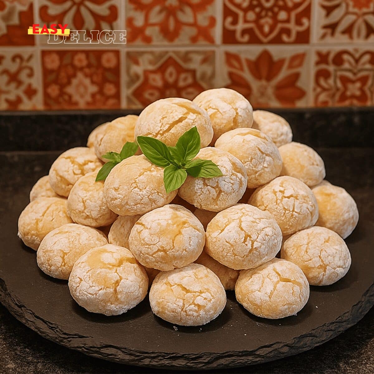 Biscuits Craquelés au Citron – Moelleux, Parfumés & Joliment Fendus