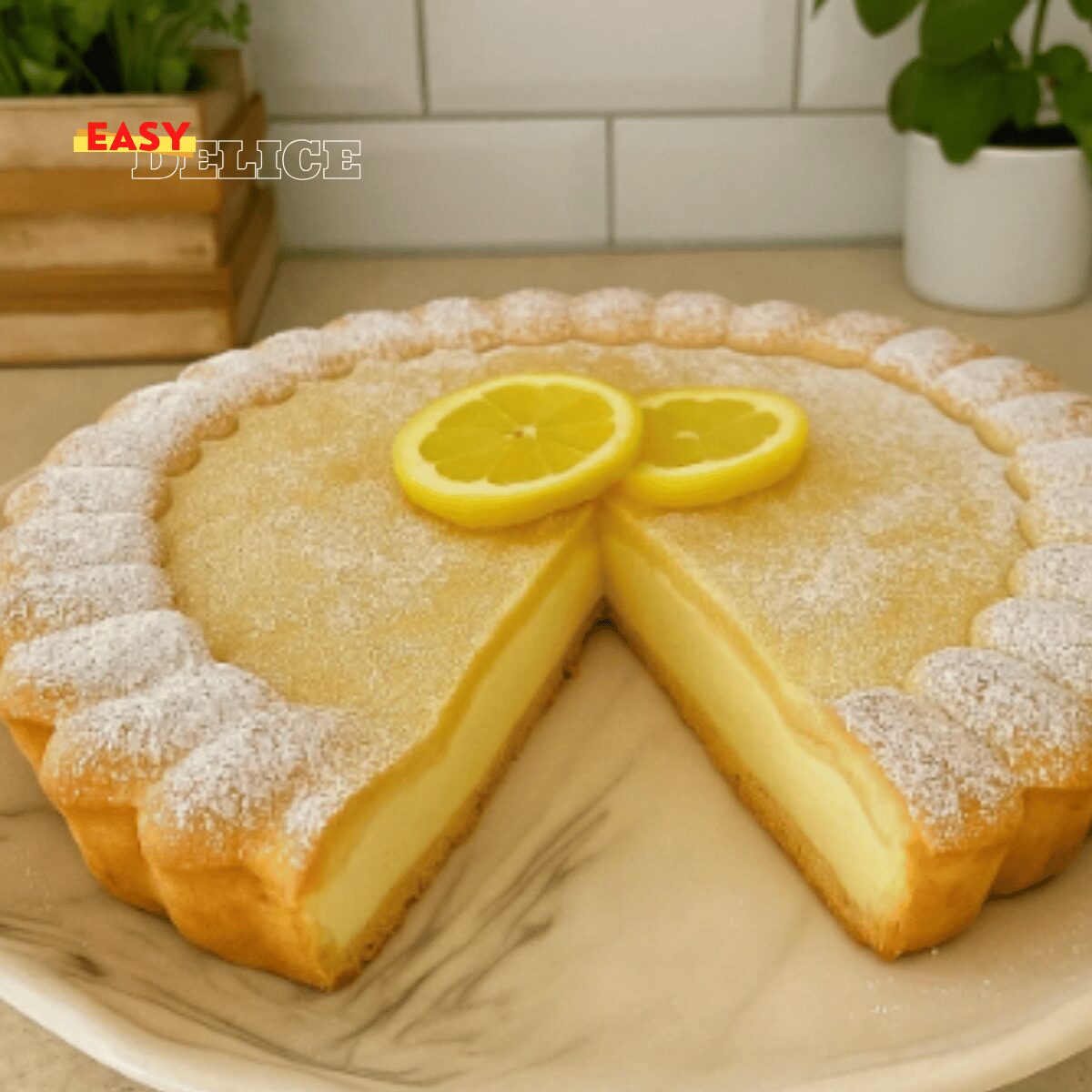 Gâteau à la Crème de Citron et Mascarpone – Douceur Acidulée et Fondante
