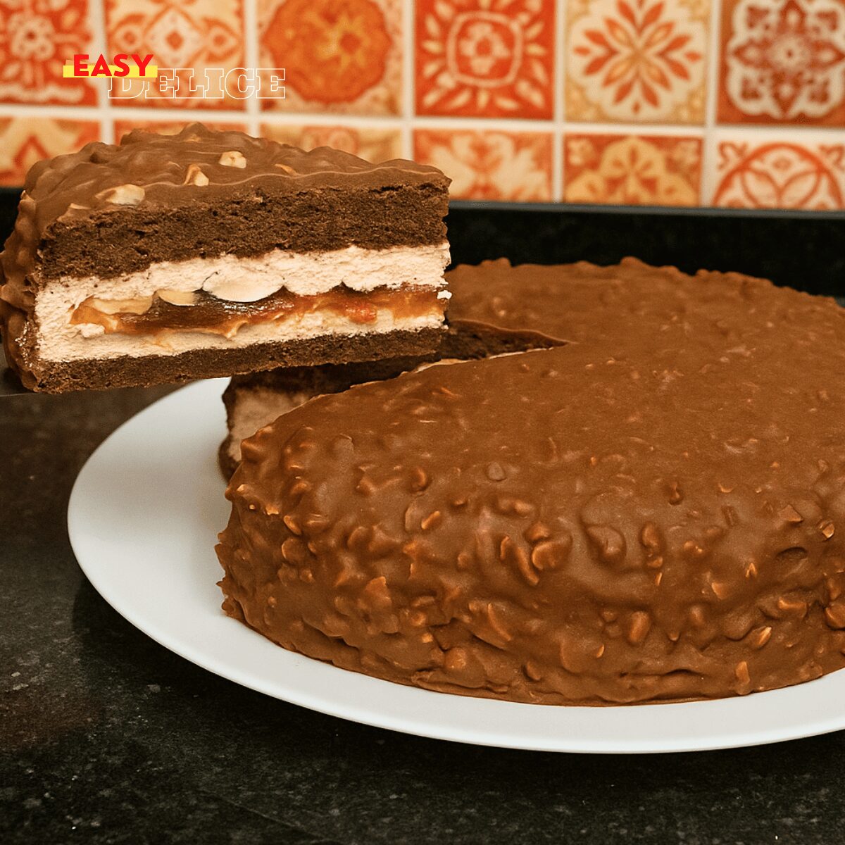 Gâteau au Chocolat Incroyablement Délicieux (Effet Rocher)