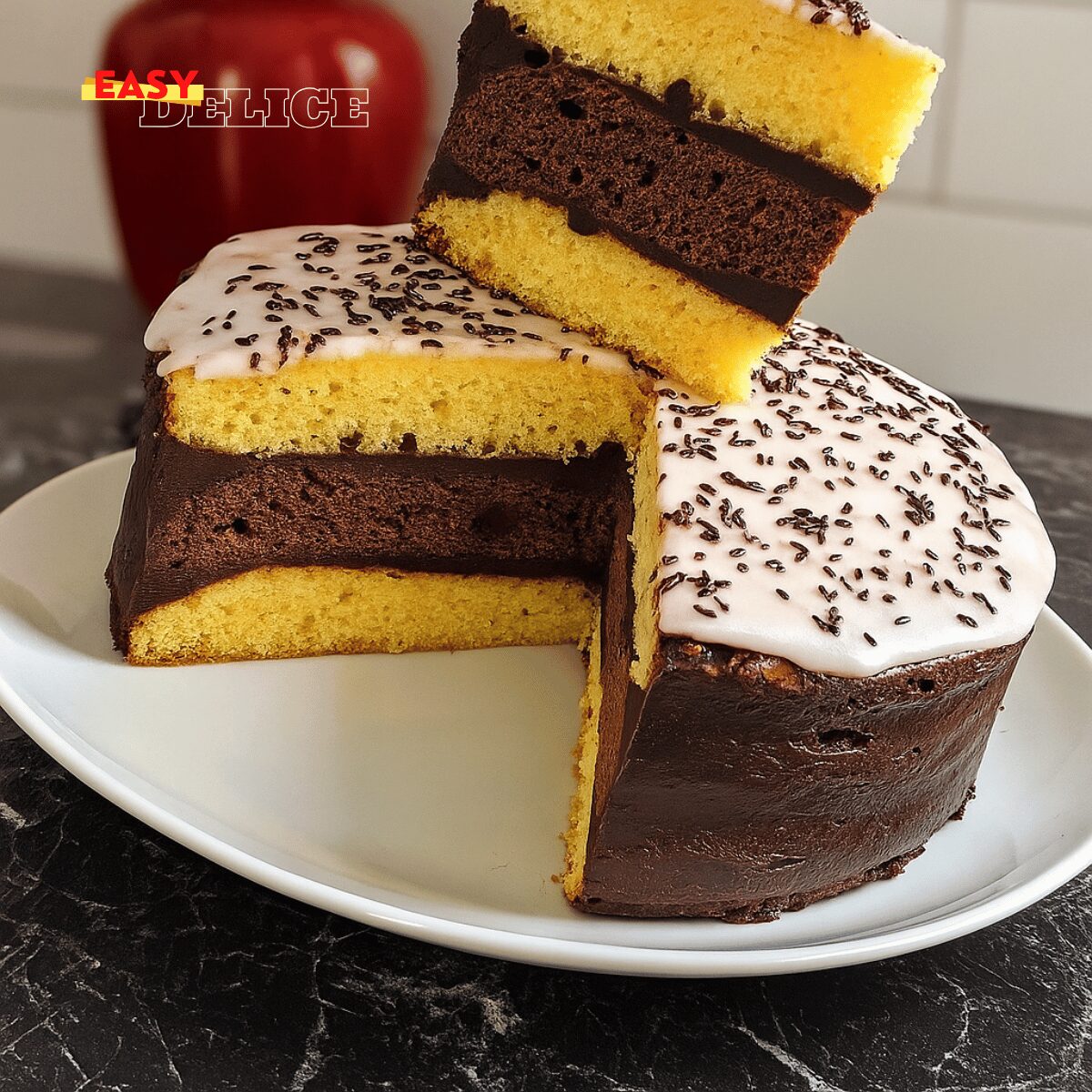 Gâteau Trois Couches & Ganache Chocolat – Ultra Gourmand