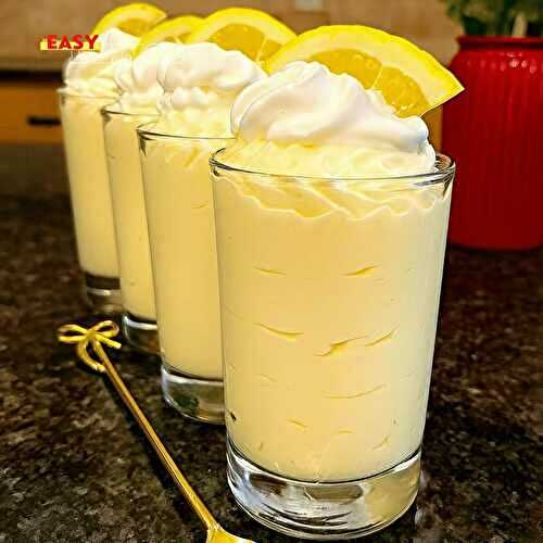 MOUSSE AU CITRON FACILE ET LÉGÈRE