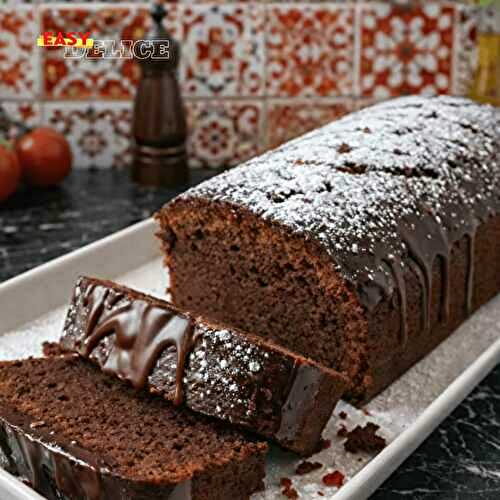 Cake au Chocolat Ultra Moelleux, Nappé de Chocolat