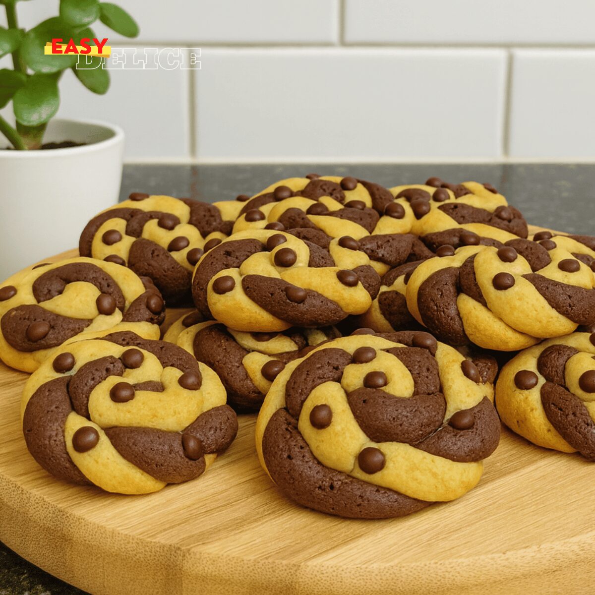 Cookies Torsadés Sans Beurre – Ultra Fondants & Bicolores