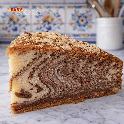 Gâteau marbré moelleux vanille & chocolat