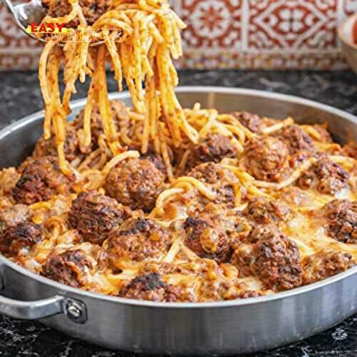 Gratin de Linguine aux Boulettes de Viande – Recette Premium Familiale et Gourmande