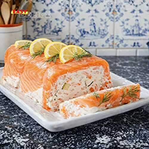 Terrine froide au saumon fumé & fromage frais (façon traiteur)