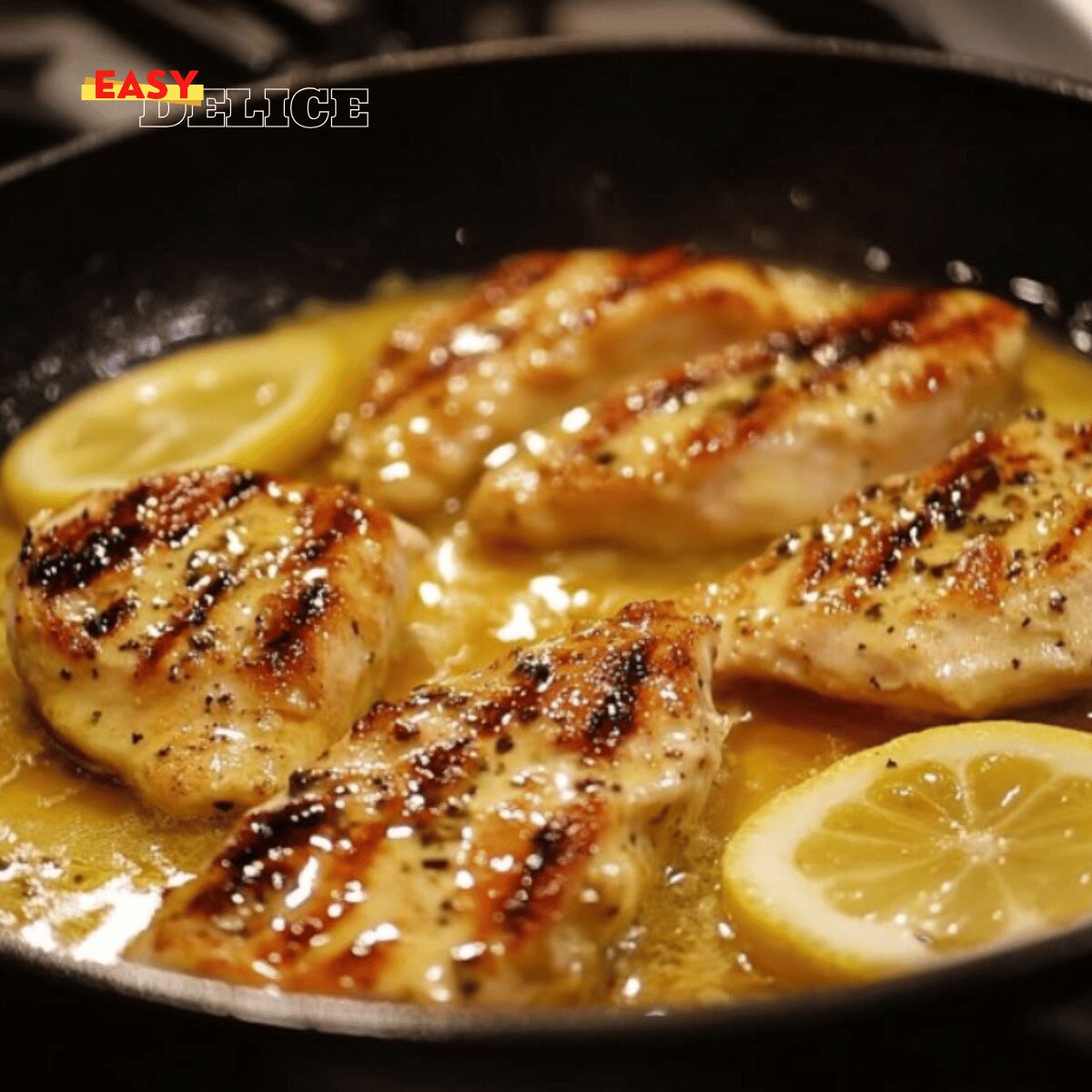 Escalopes de Poulet Grillées à la Sauce Citron & Moutarde