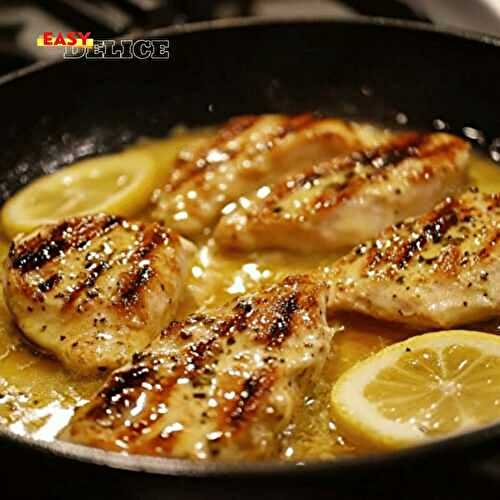 Escalopes de Poulet Grillées à la Sauce Citron & Moutarde