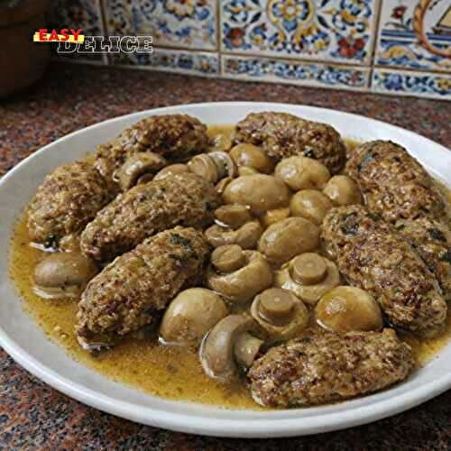 Meilleure Recette de Boulettes de Viande aux Champignons Moelleuses avec Sauce Onctueuse