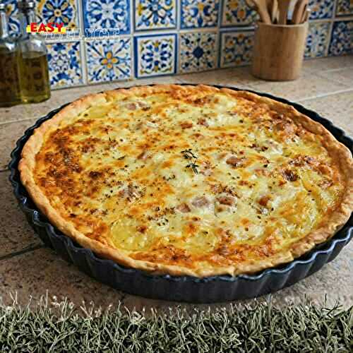 Quiche aux pommes de terre et au reblochon