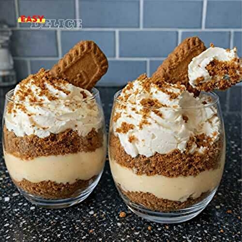 Dessert Lotus Biscoff Sans Cuisson : Verrines Crémeuses et Gourmandes
