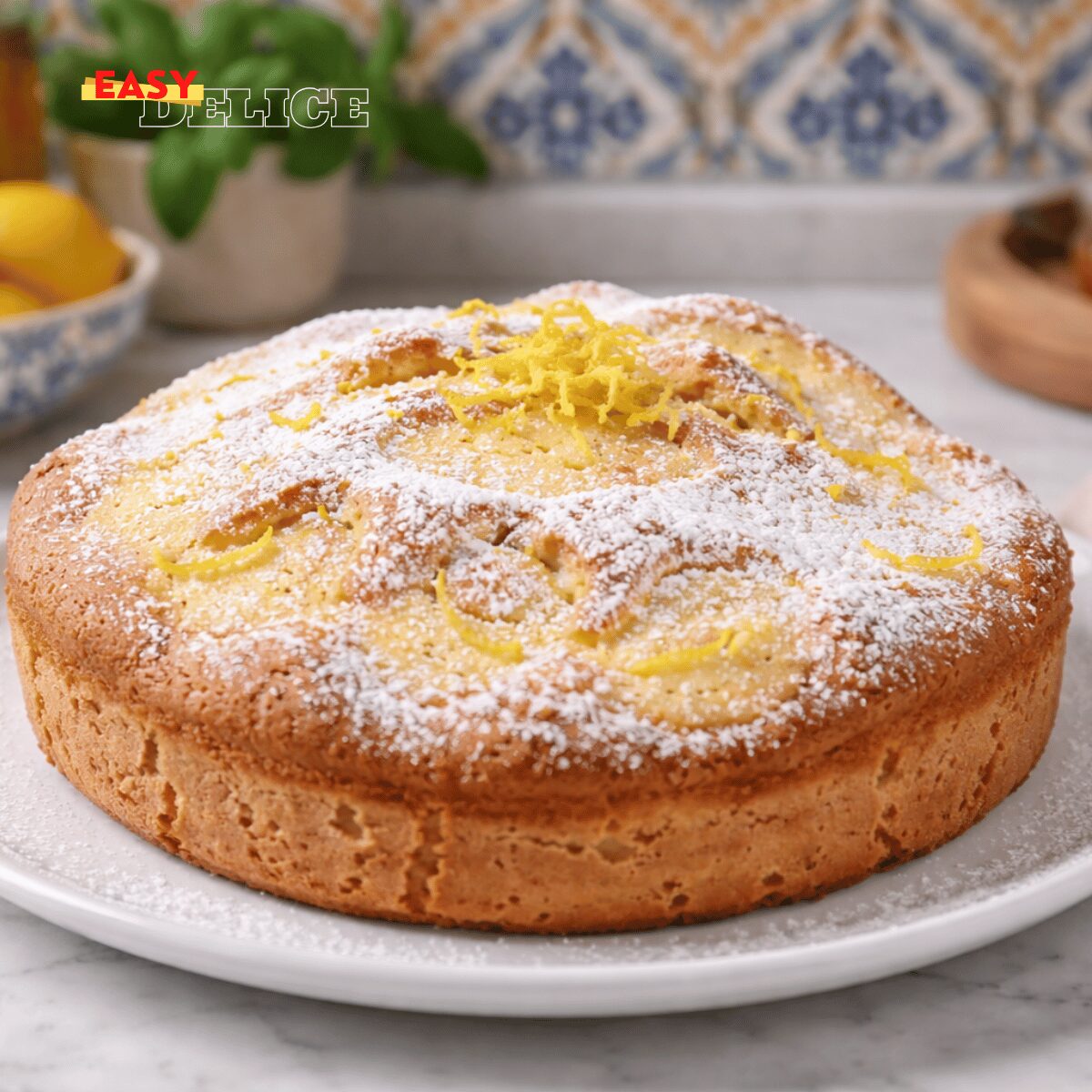 Gâteau Moelleux à la Crème Pâtissière