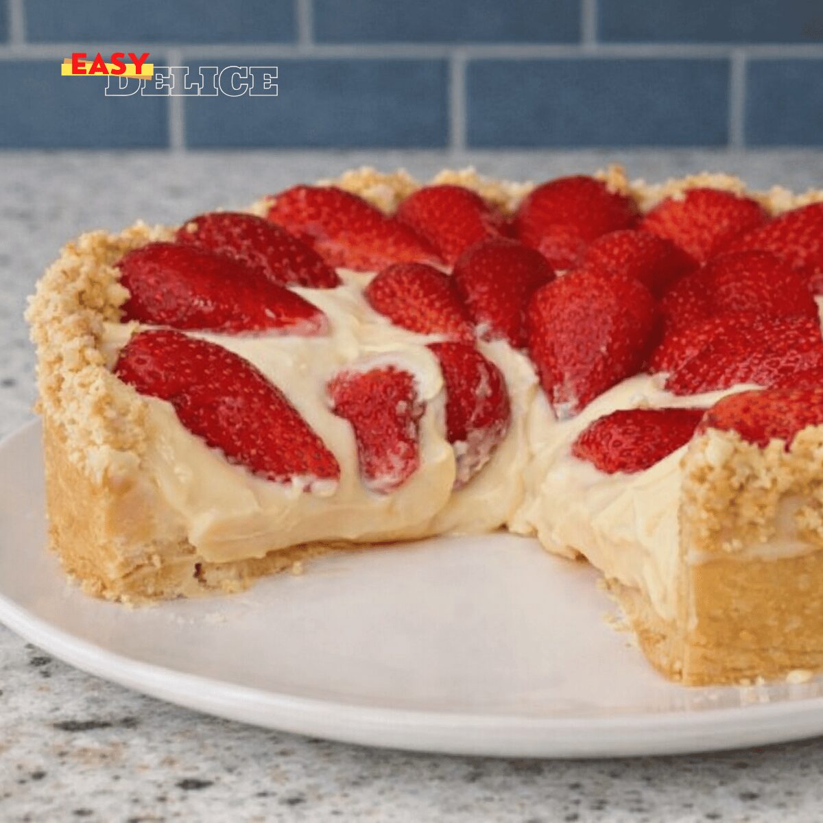 Tarte aux Fraises Crémeuse – Dessert Frais et Gourmand