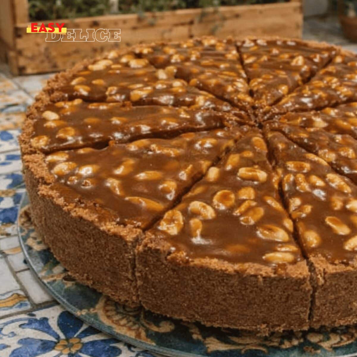 Tarte Caramel Cacahuètes Facile (Style Snickers) – Recette Ultra Gourmande
