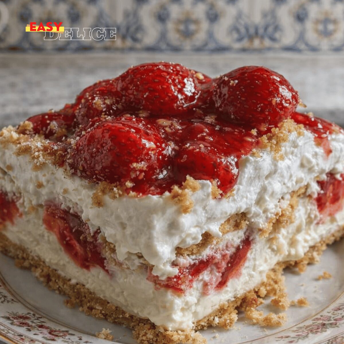 Cheesecake Fraise Sans Cuisson (Ultra Crémeux & Frais)
