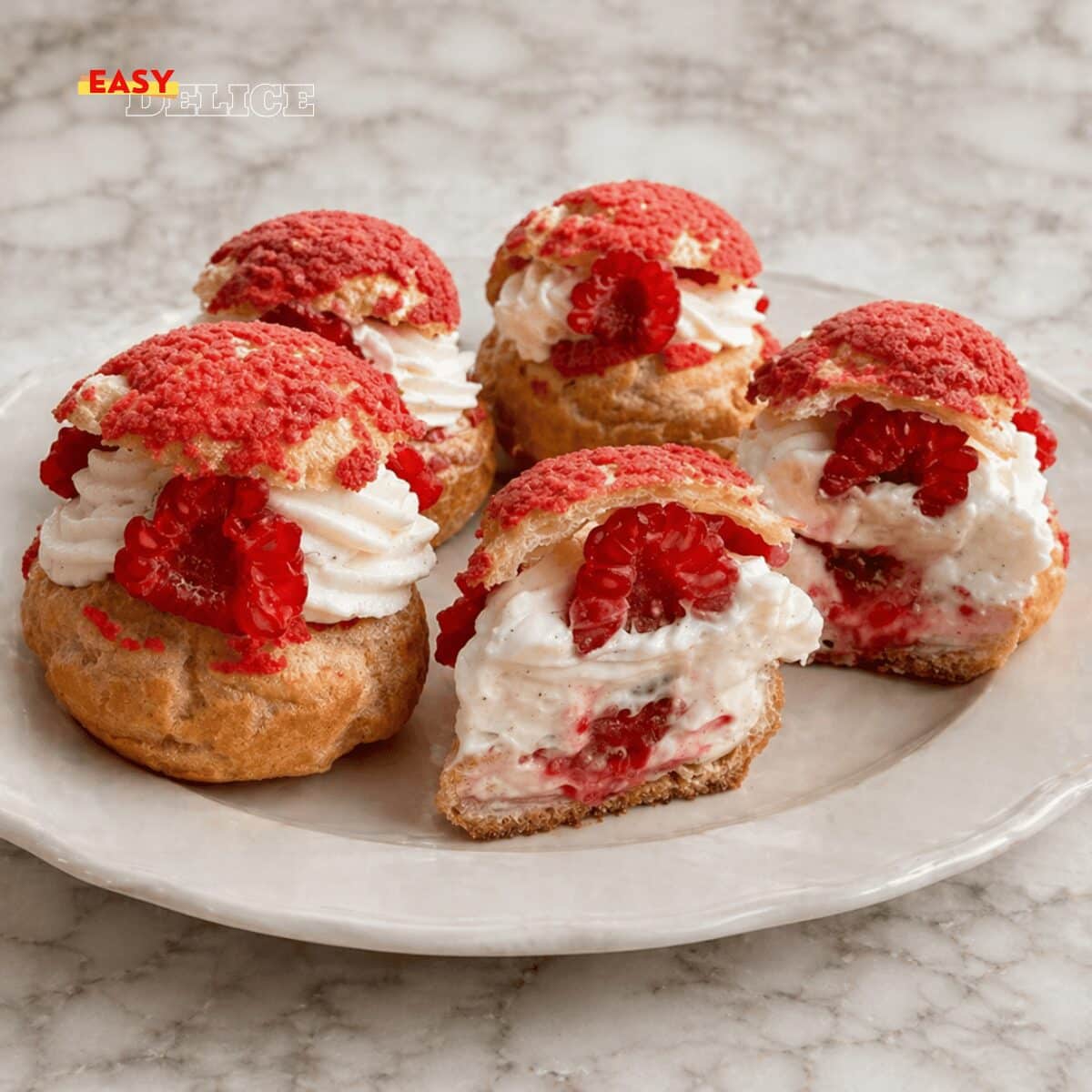 Choux Craquelin Vanille & Framboise 💖 (Ultra Gourmands & Effet Pâtisserie) 💖 (Ultra Gourmands & Effet Pâtisserie)