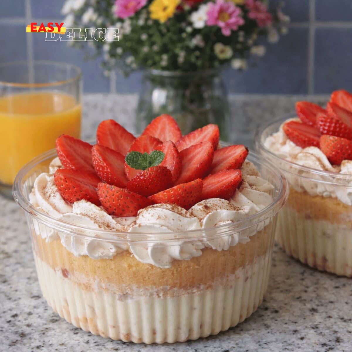 Fraisier Express en Verrine (Crémeux, Léger & Ultra Gourmand)