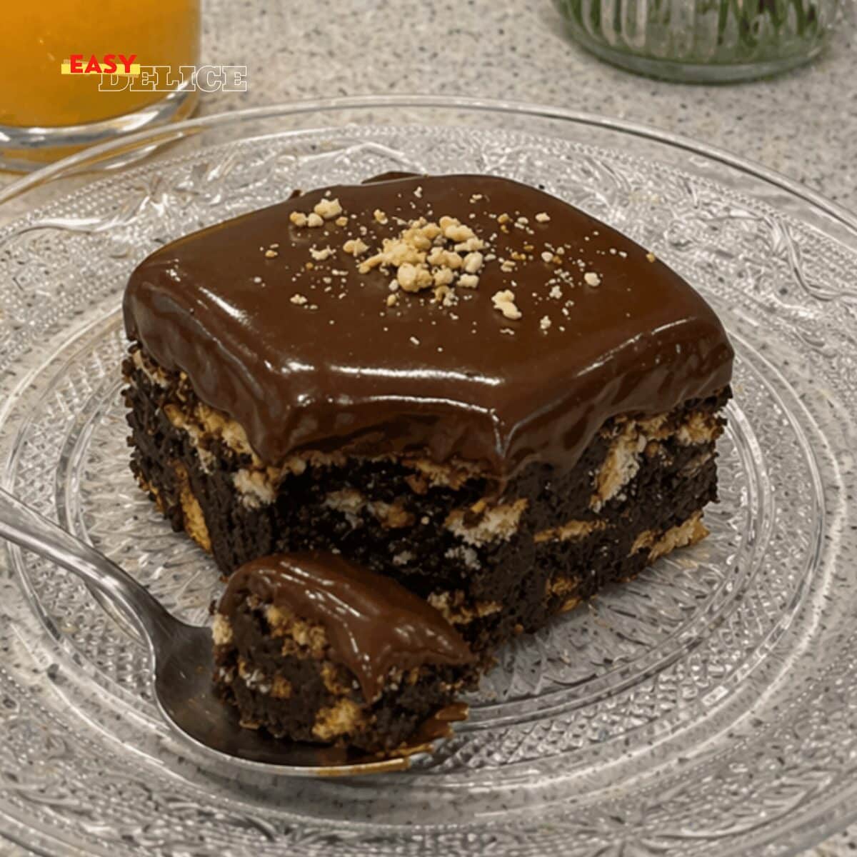 Gâteau Chocolat Ultra Gourmand aux Biscuits & Nappage Fondant