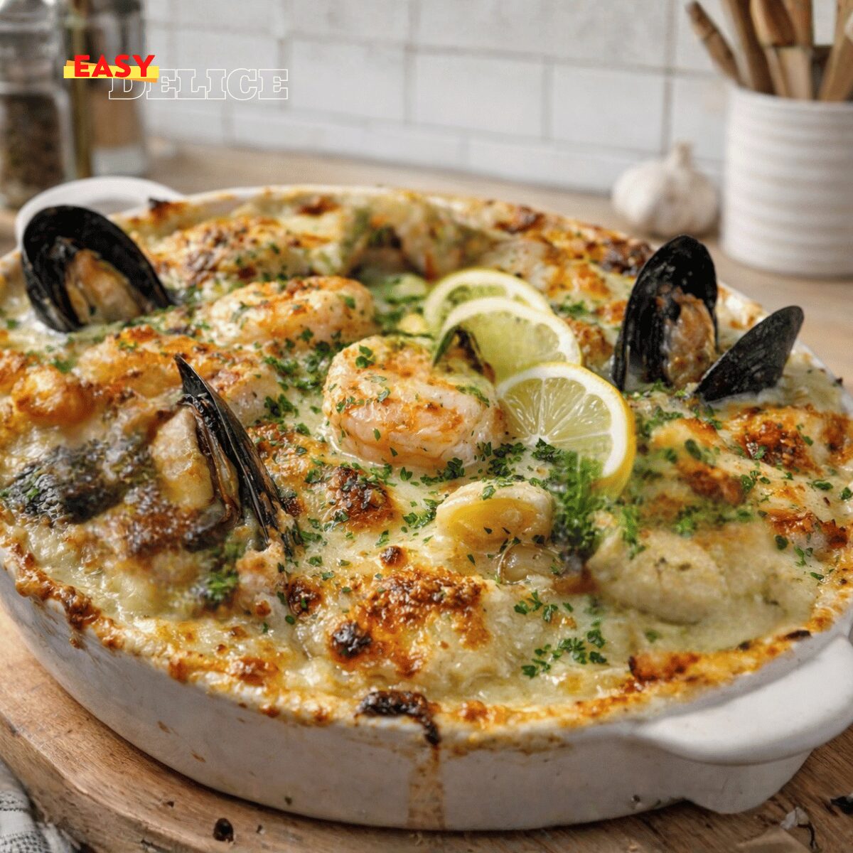 Gratin de Fruits de Mer Crémeux (Fondant, Raffiné & Gratiné)