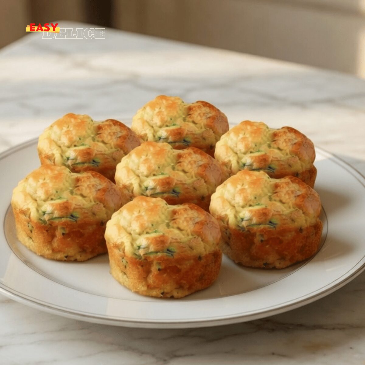 Muffins Salés Courgette & Parmesan (Moelleux, Légers & Savoureux)