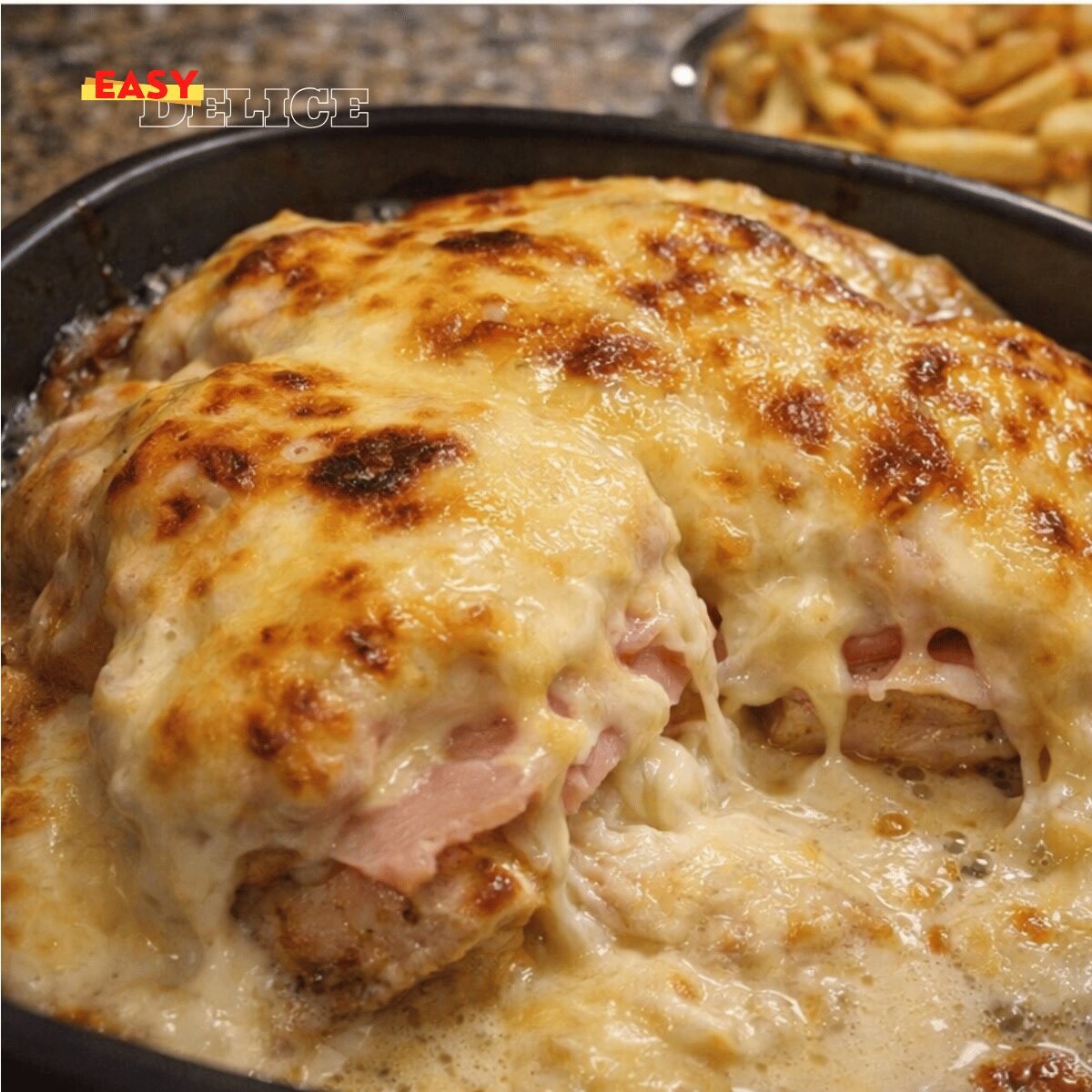 Poulet Cordon Bleu Gratiné Ultra Crémeux au Four