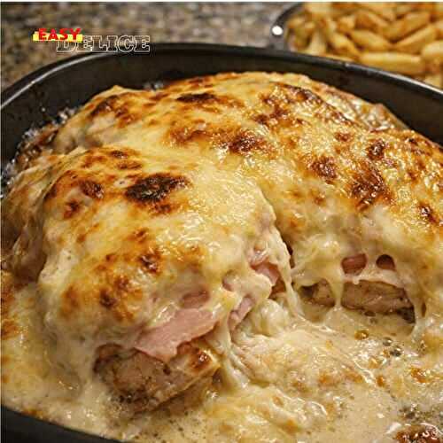 Poulet Cordon Bleu Gratiné Ultra Crémeux au Four