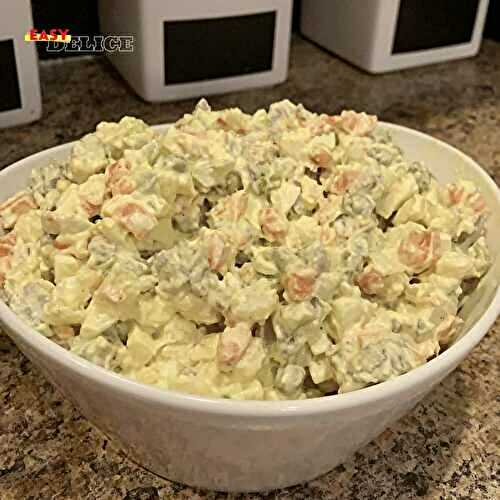 Salade Russe (Macédoine) à la Sauce Ultra Crémeuse