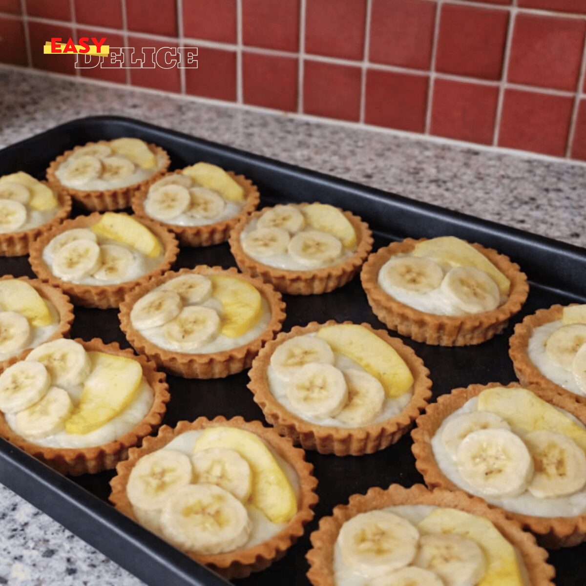 Tartelettes Banane & Crème Vanille (Style Pâtisserie)