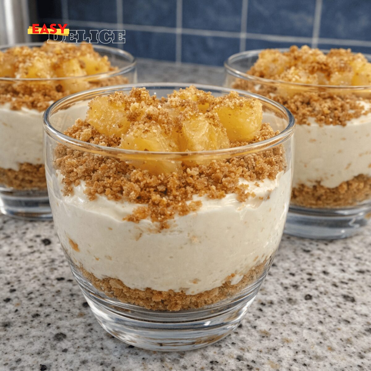Tiramisu Ananas & Spéculoos (Frais, Léger & Sans Cuisson)