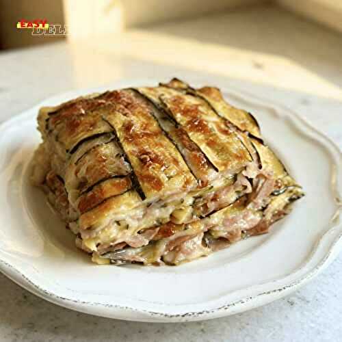  Lasagnes de Courgettes au Jambon & Mozzarella