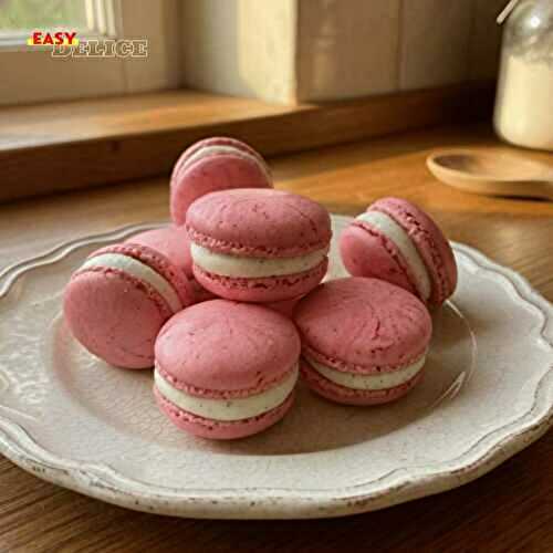 Macaron Vanille & Framboise (Meringue Italienne & Namelaka Ultra Crémeux)